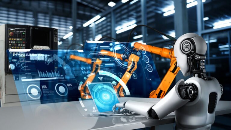 Mechanized Industry Robot And Robotic Arms For Assembly In Facto
